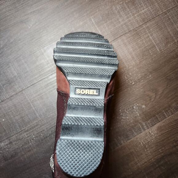 Sorel PDX Wedge Booties Women’s 8 Brown Waterproof Nubuck Lace Up NWOB - Picture 12 of 16